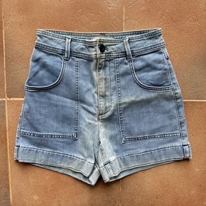 Madewell High Rise Cuffed Denim Shorts